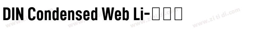 DIN Condensed Web Li字体转换